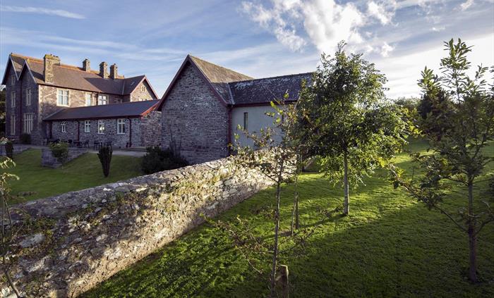 Penrhiw Priory Five Star Guest Accommodation, St Davids, Pembrokeshire. Ancient Wall